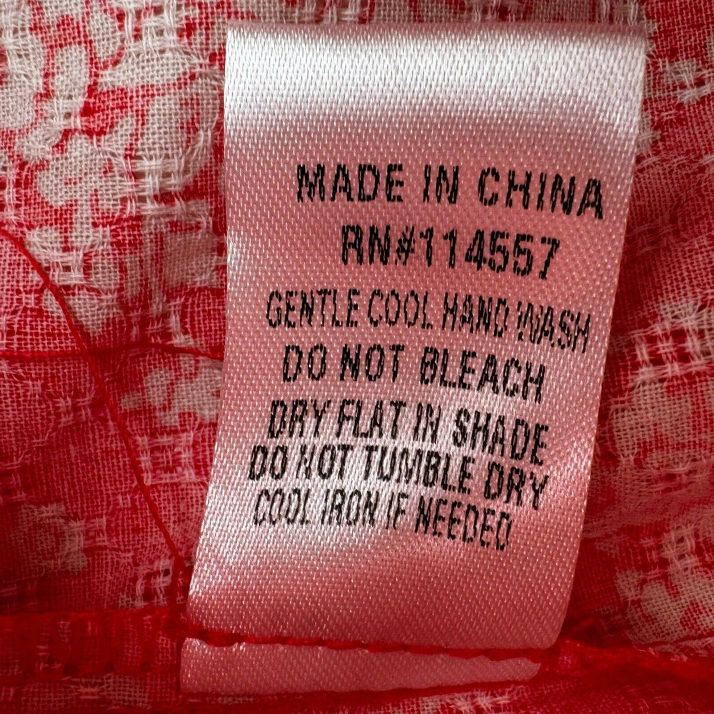 Thml Red And Teal Button Down Shirt - image 7